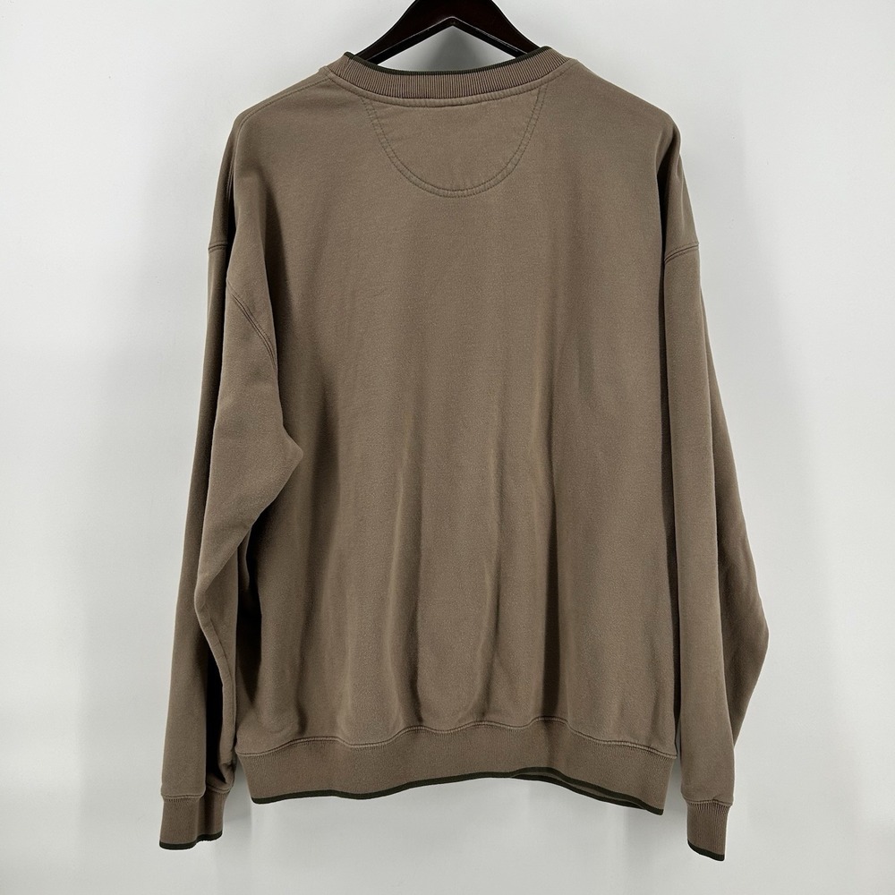 MC Sport Fishing Sweatshirt Mens XXL Bass Embroidered Brown Outdoor Y2K Lodge - Picture 7 of 9